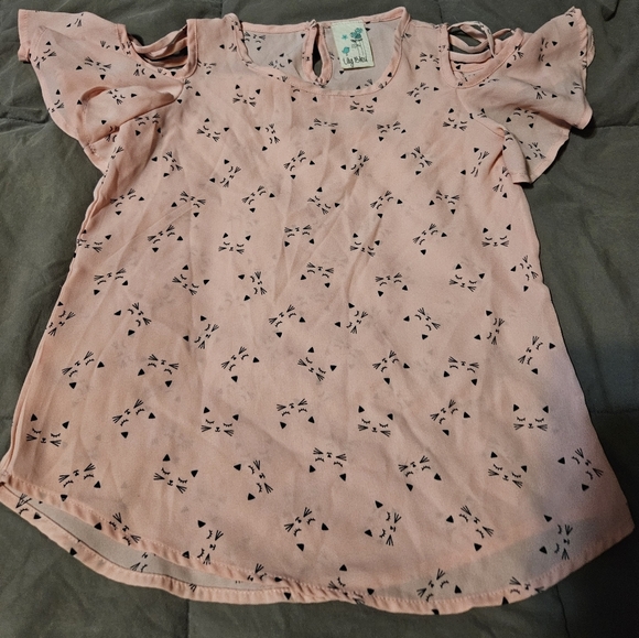 Lily bleu cat face shirt - Picture 1 of 5